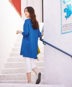 Tiaclasse 【洗える】キーネックニットチュニック