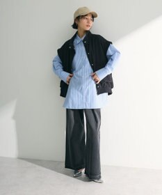 Green Parks イージーケアストライプシャツ