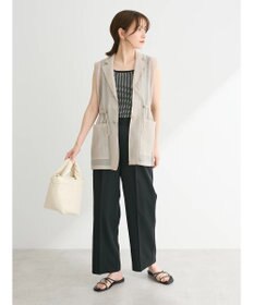 Green Parks ジャガード柄スクエアニットプルオーバー