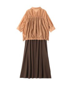 YECCA VECCA 【2点SET】シアーシャツ×Aラインキャミワンピース