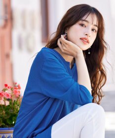 Tiaclasse 【洗える】キーネックニットチュニック