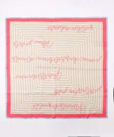 自由区 ストライプレター スカーフ