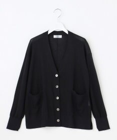 J.PRESS LADIES S 【洗える】Vis/Peスパーク ニット カーディガン
