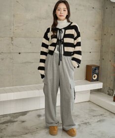 WEGO 【2024年秋冬新色カラー追加★】リボン2WAYカーデ