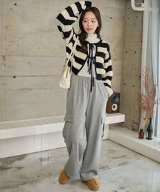 WEGO 【2024年秋冬新色カラー追加★】リボン2WAYカーデ