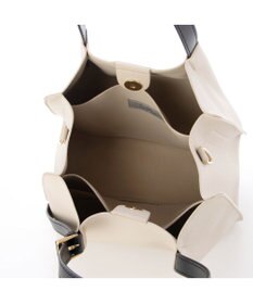 UNBILLION カシュカシュ cachecache / フェイクレザーショルダーバッグ付スクエアトート