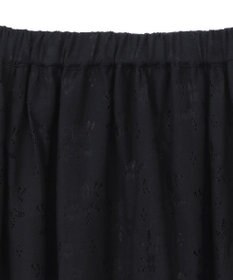 earth music&ecology 透かし花柄フレアスカート