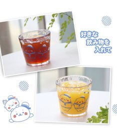 Mother garden しろたん ガラスカップ 《マリン柄》径7.8cm