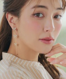 Tiaclasse 【金属アレルギー対応】リボンチェーンピアス