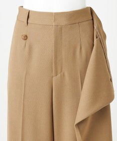 23区 S 【エステータ】ウールギャバジン ワイド ラップパンツ