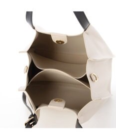 UNBILLION カシュカシュ cachecache / フェイクレザーショルダーバッグ付スクエアトート