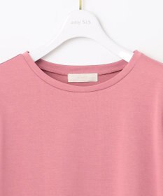 ANY SIS プレーティングジャージーアーモンドスリーブ カットソー