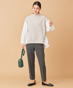 ANY 【ウエストゴム/ストレッチ/裏起毛】シークレットウォーム　テーパードパンツ