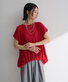 Green Parks 表面カット裾ドロストプルオーバー