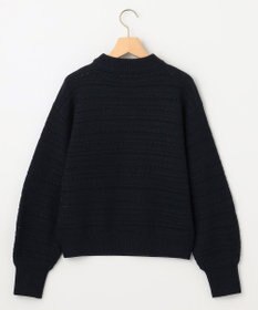 組曲 L 【WEB限定カラーあり】透かし編みバルキーボーダー柄ニット