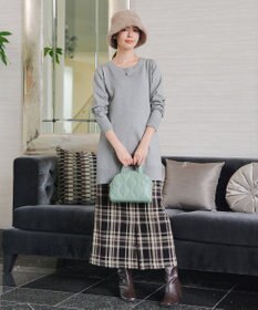 Tiaclasse 【安田美沙子さん着用・選べる2type・洗える】もちニットチュニック