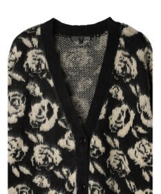 Green Parks ・ＳＵＧＡＲ　ＳＰＯＯＮ　フラワーシャギーカーディガン