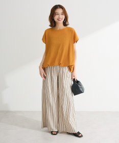 Green Parks 表面カット裾ドロストプルオーバー