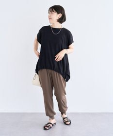 Green Parks 表面カット裾ドロストプルオーバー