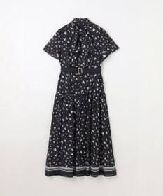 GRACE CONTINENTAL ハートレオパードプリントワンピース