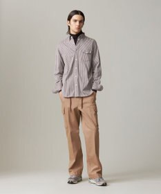 J.PRESS MEN 【KING SIZE】ギンガムチェック コットンネルジャージシャツ