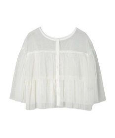 Green Parks ・ＳＵＧＡＲ　ＳＰＯＯＮ　チュールティアードブラウス