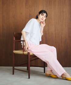 #Newans 【乾燥機可能/接触冷感】ラッフルフリルカットソー