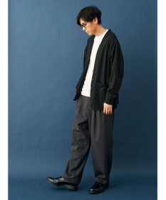 CRAFT STANDARD BOUTIQUE 強撚ポンチカーディガン＋Ｌ／Ｓ　ＴＥＥーＳＥＴ