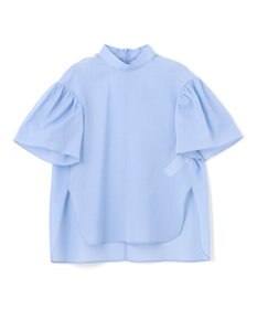 BEIGE， 【洗える】PLUMERIA / コットンシアーパフスリーブブラウス