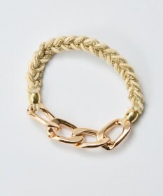 Phoebe 2wayツイストメタルヘアブレス　ホワイト