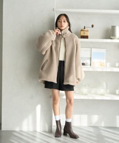 earth music&ecology ボアルーズブルゾン