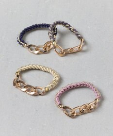 Phoebe 2wayツイストメタルヘアブレス　ホワイト