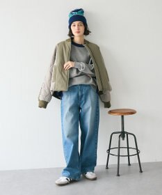 CRAFT STANDARD BOUTIQUE 洗える/とてもち配色ニットプルオーバー/24AW