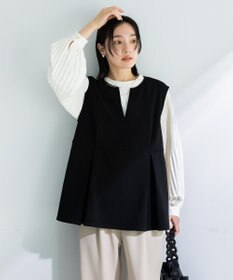 Green Parks 楽ちんリップルペプラムベスト