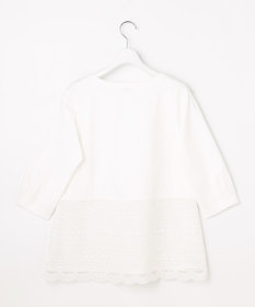 J.PRESS LADIES S レースレイヤードフレア カットソー