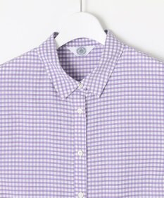 J.PRESS LADIES 【洗える】アセVisギンガム シャツ ブラウス