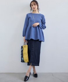 ANY SIS S 【洗える】ストレッチライトデニム スカート