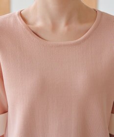 Tiaclasse L 【洗える】配色カフスニットトップス