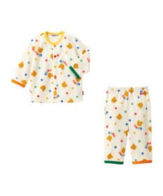 MIKI HOUSE HOT BISCUITS 【80-120cm】 カラフルパイピング フリース ルームウェア