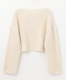 GRACE CONTINENTAL アルパカメッシュニットトップ