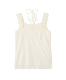 earth music&ecology 総レースホルターネックキャミソール