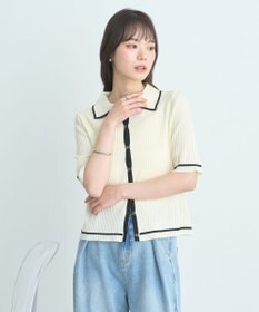 earth music&ecology 【予約】リブニットカーディガン