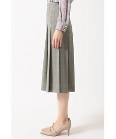 DAKS ビッグシャドーチェック セミフレアプリーツスカート