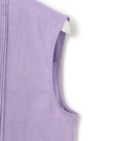 23区 【SLOW/洗える】リネンコットン ノースリーブブラウス