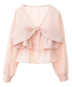 earth music&ecology ティアードアンサンブルブラウス