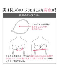 BRADELIS New York 【NuBra / ボリュームアップ・着用簡単・軽量】 ヌーブラ・シームレス パテッド 公式 結婚式 ブライダルインナー Tシャツブラ 盛る ブラジャー