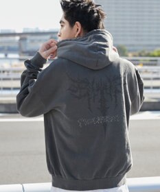 WEGO 【ユニセックス着用ITEM】ピグメントグラフィックプルパーカー