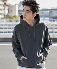 WEGO 【ユニセックス着用ITEM】ピグメントグラフィックプルパーカー