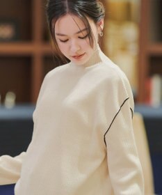 Tiaclasse 配色スリーブリブニットトップス