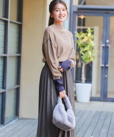 Tiaclasse 配色スリーブリブニットトップス